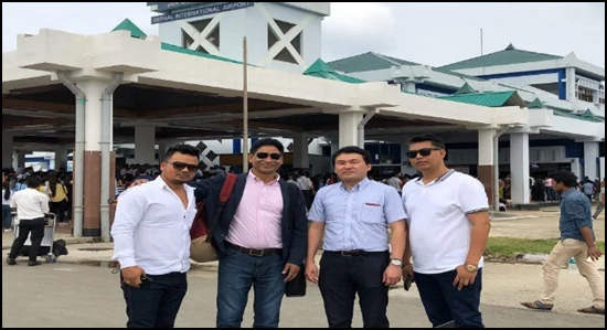 Welcoming a Japanese delegation to Imphal