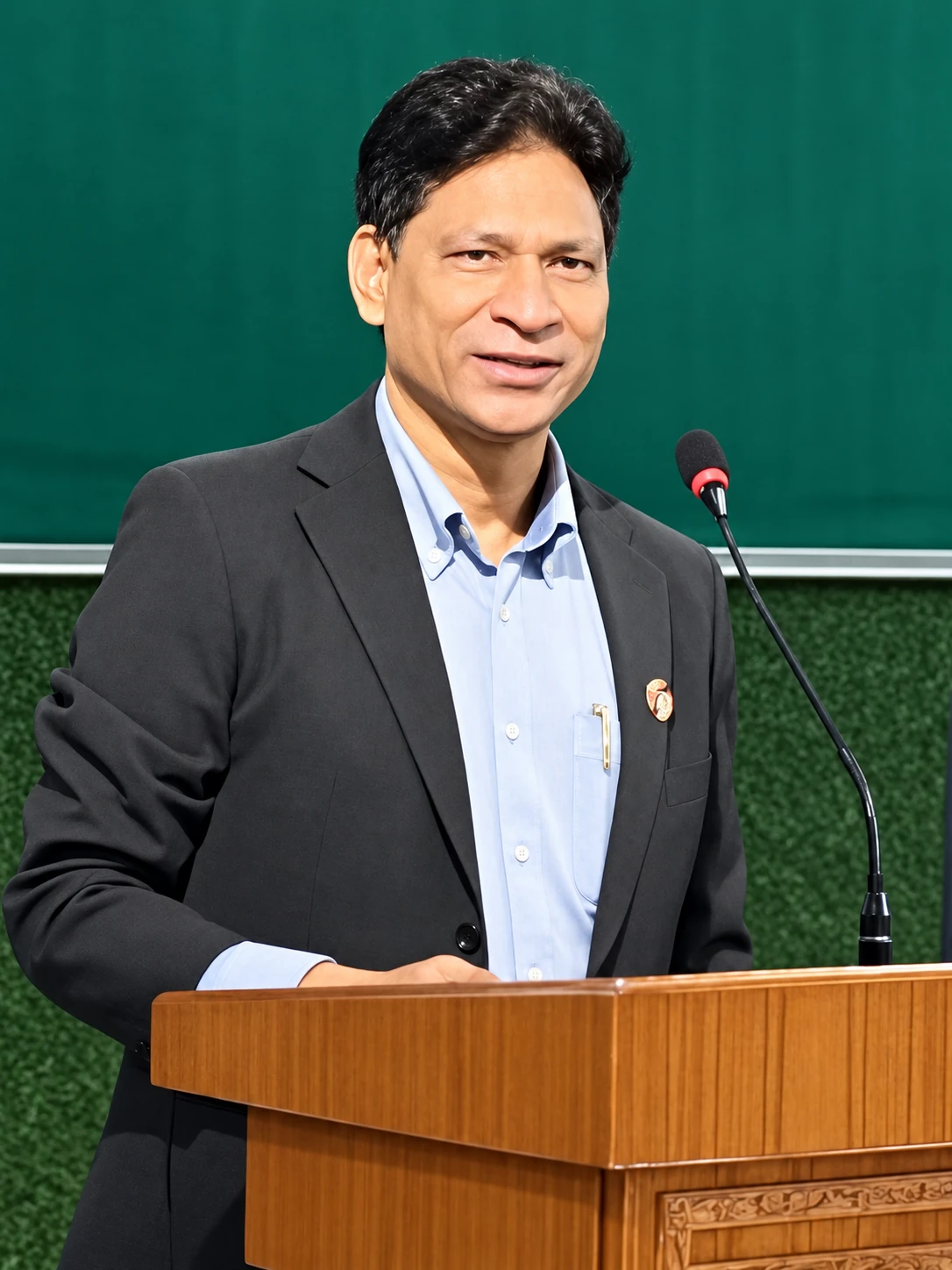 Ramesh Sharma speaking at an event